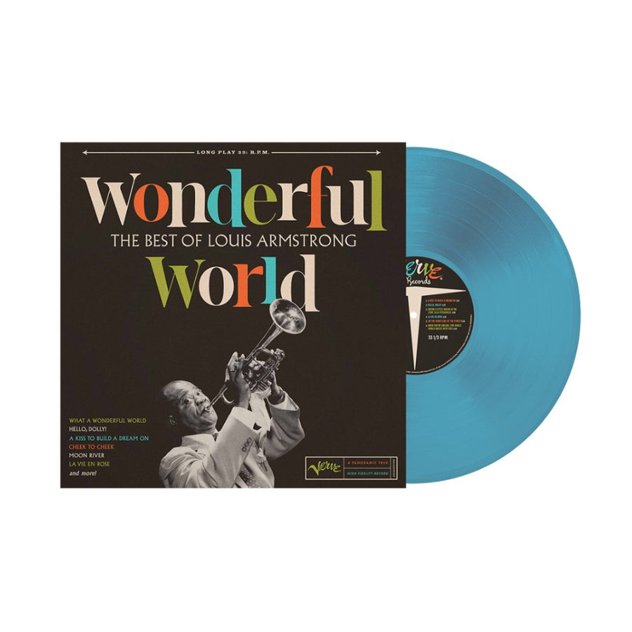 Louis Armstrong - Wonderful World: The Best of Louis Armstrong Exclusive Limited Skies Blue Color Vinyl LP