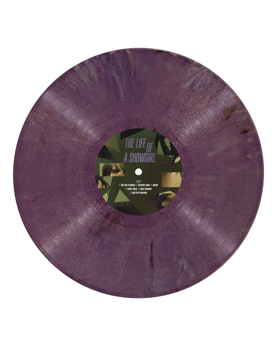 Taylor Swift The Life of a Showgirl: The Shiny Bug Edition Violet Shimmer Marbled Vinyl LP