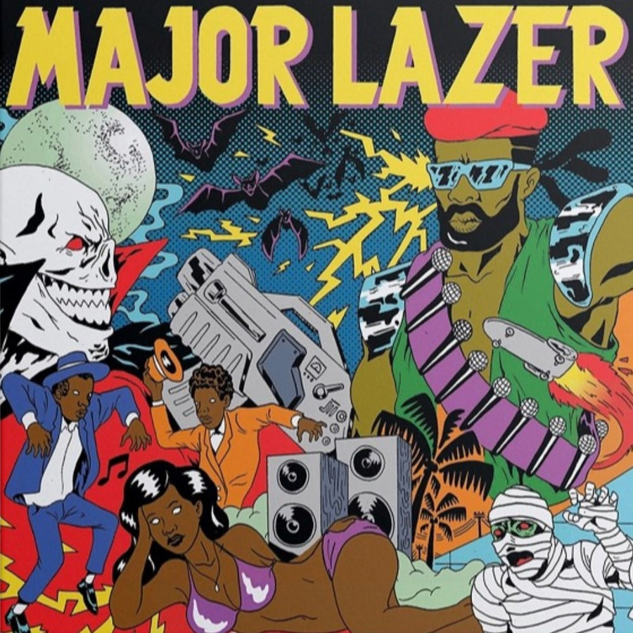 Major Lazer - Guns Don't Kill People...Lazers Do Exclusive Limited Purple/White Color Vinyl 2x LP