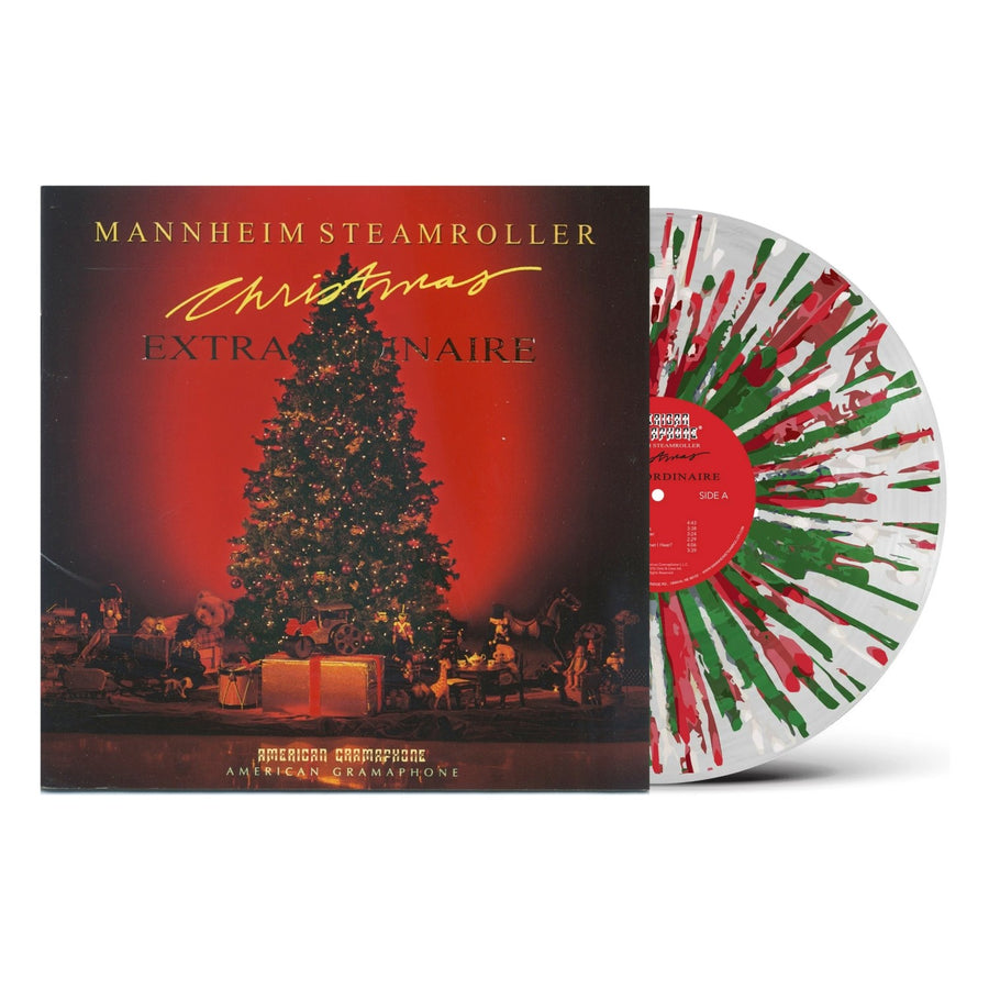 Mannheim Steamroller - Christmas Extraordinaire Exclusive Limited Edition Clear with Green/Red/White Splatter Color Vinyl LP Record