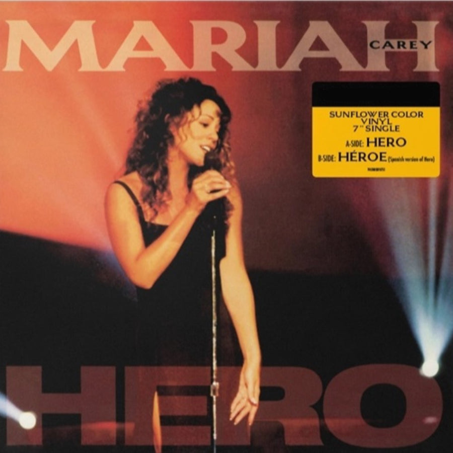 Mariah Carey - Hero Exclusive Limited 7” Sunflower Color Single Vinyl Record