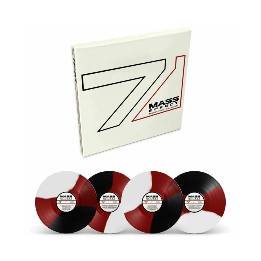 Mass Effect Trilogy Collection Exclusive Limited White/Translucent Red/Black Tri-Color Vinyl 4x LP Box Set