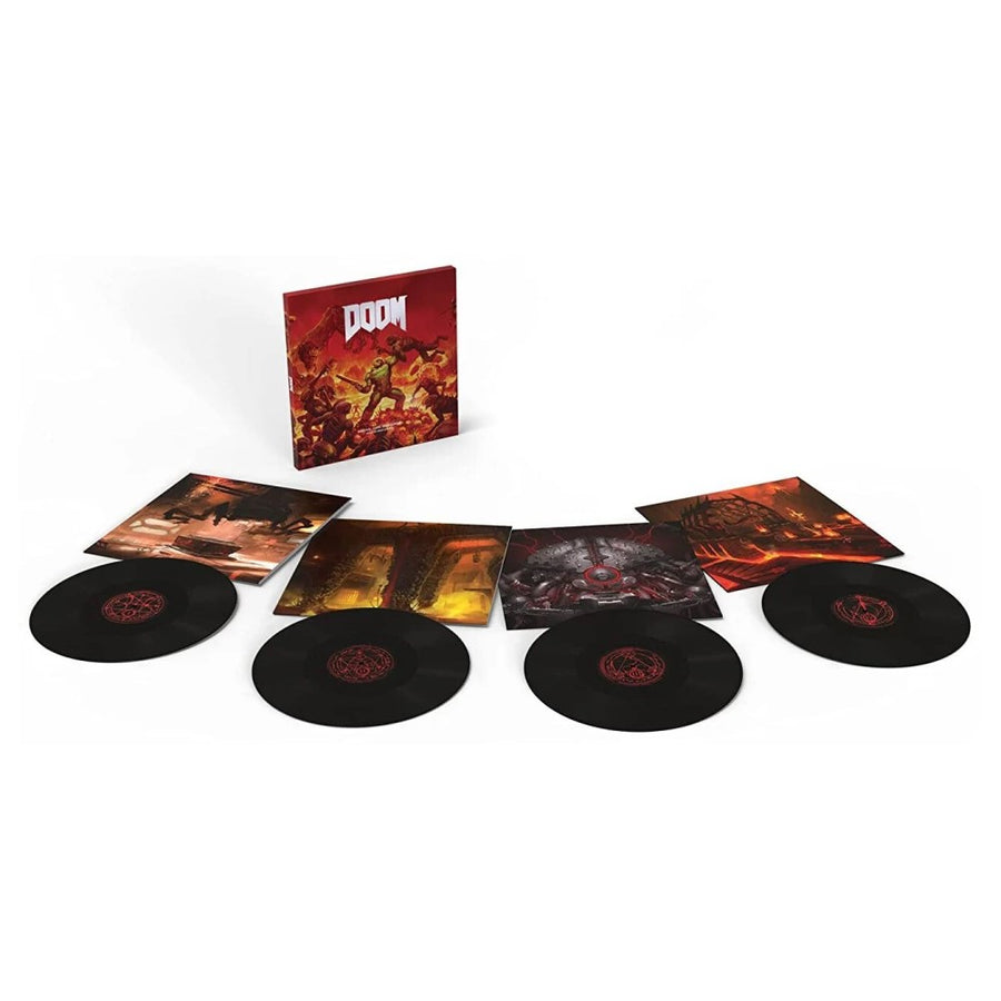 Mick Gordon - Doom (Original Game Soundtrack) 5th Anniversary Exclusive Limited Black Color Vinyl 4x LP Boxset