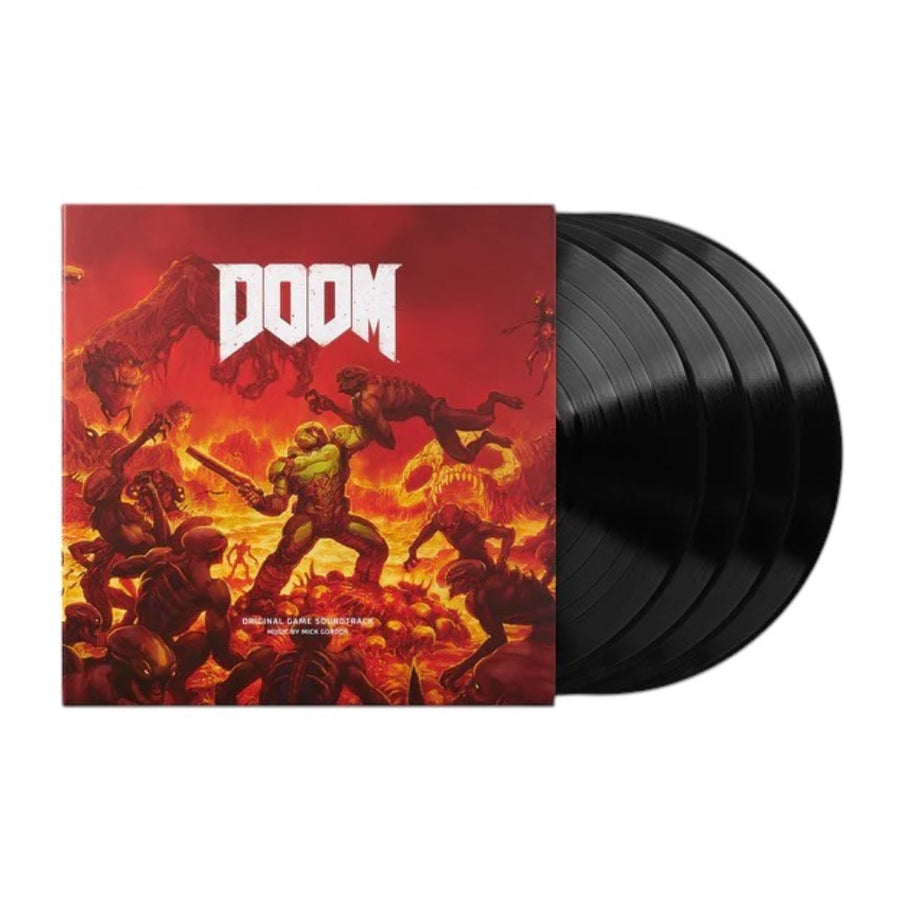 Mick Gordon - Doom (Original Game Soundtrack) 5th Anniversary Exclusive Limited Black Color Vinyl 4x LP Boxset