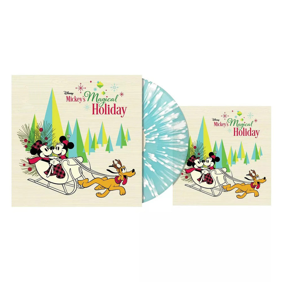 Mickey's Magical Holiday Exclusive Limited Edition Light Blue/White Splatter Color Vinyl LP Record