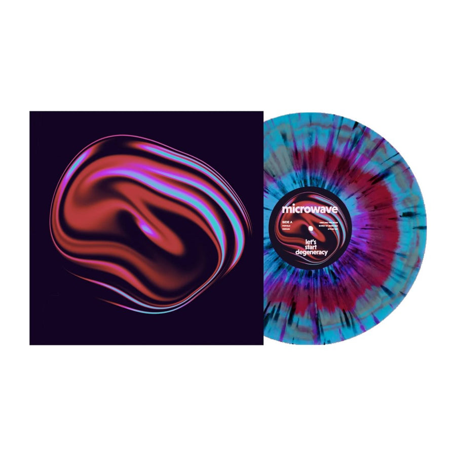 Microwave - Let's Start Degeneracy Exclusive Limited Cyan/Oxblood Aside/Bside/Splatter Color Vinyl LP