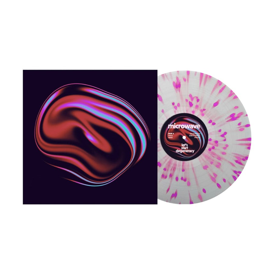 Microwave - Let's Start Degeneracy Exclusive Limited Clear/Baby Pink/Purple Splatter Color Vinyl LP