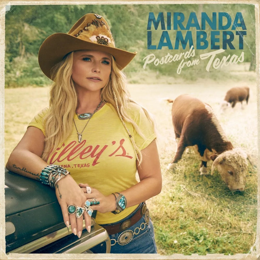 Miranda Lambert Postcards From Texas Exclusive Signed Sea Blue Color Vinyl 2LP