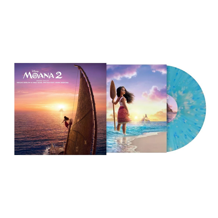 Moana 2 OST Exclusive Limited Blue Splatter Color Vinyl LP