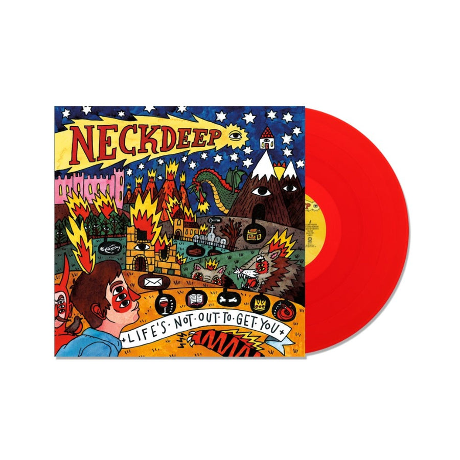 Neck Deep - Life's Not Out To Get You Exclusive Limited Red Color Vinyl LP