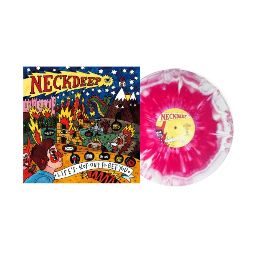 Neck Deep - Life's Not Out To Get You Exclusive Limited Red/Yellow/White Splatter Color Vinyl LP