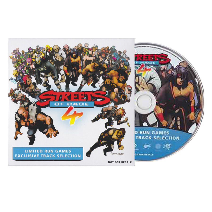 Limited Run Games Streets of Rage 4 Exclusive Track Selection CD