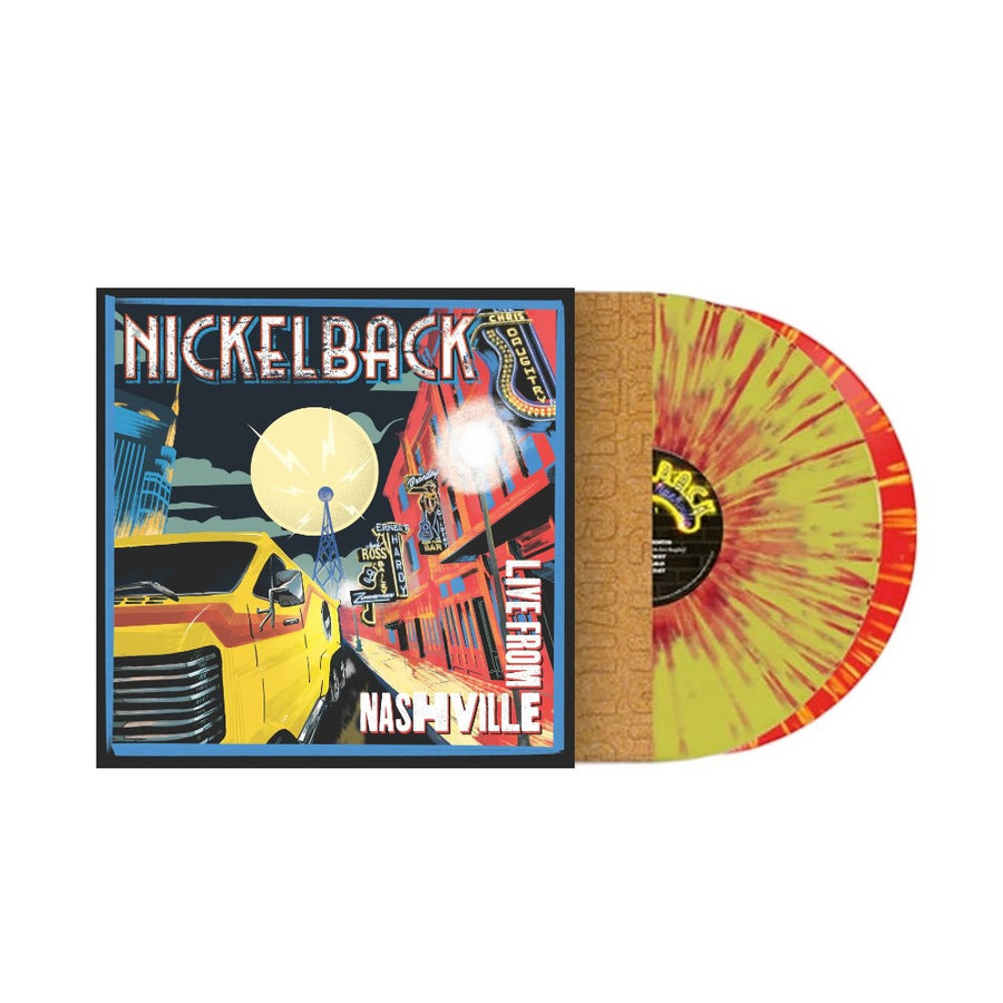 Nickelback - Live From Nashville Exclusive Limited Yellow/Orange Splatter Color Vinyl 2x LP