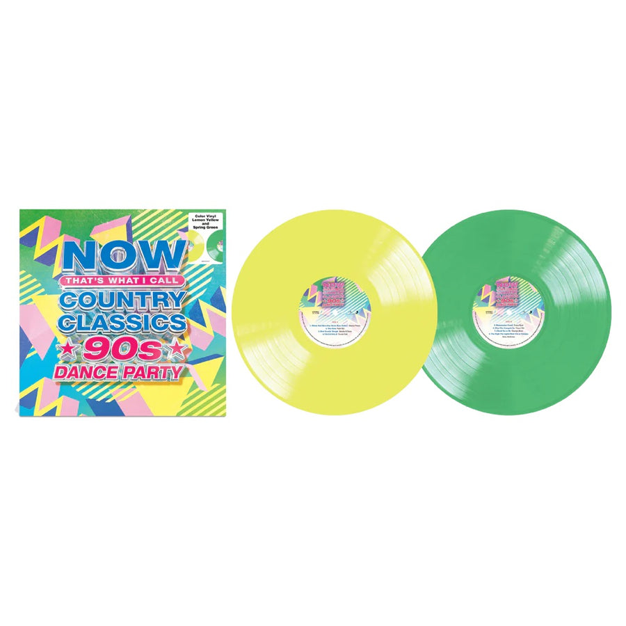 NOW That’s What I Call Country Classics 90’s Dance Party Exclusive Limited Edition Lemon/Spring Green Color Vinyl 2x LP Record