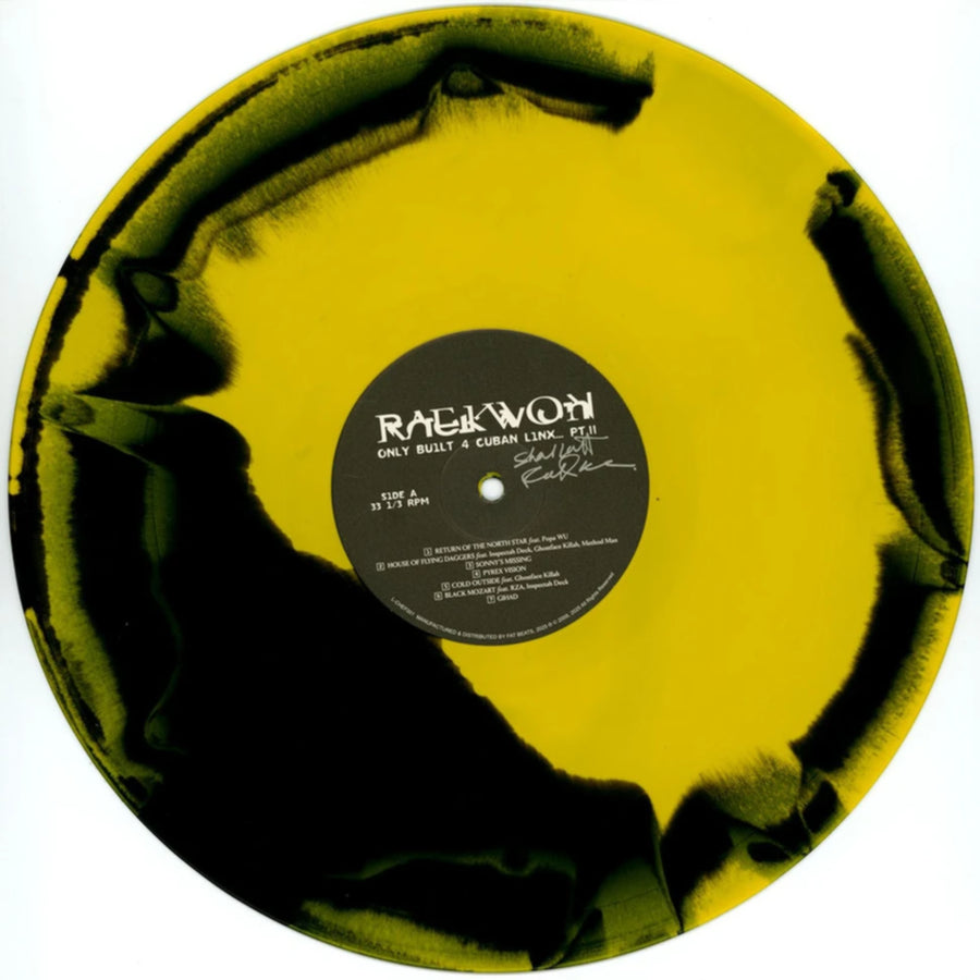 Raekwon Only Built for Cuban Linx Part II Black Yellow Swirl Vinyl 2LP