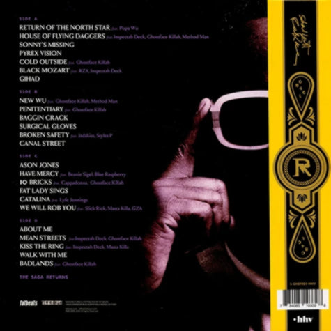 Raekwon Only Built for Cuban Linx Part II Black Yellow Swirl Vinyl 2LP