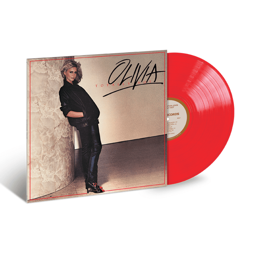 Olivia Newton-John - Totally Hot Exclusive Limited Neon Coral Red Color Vinyl LP