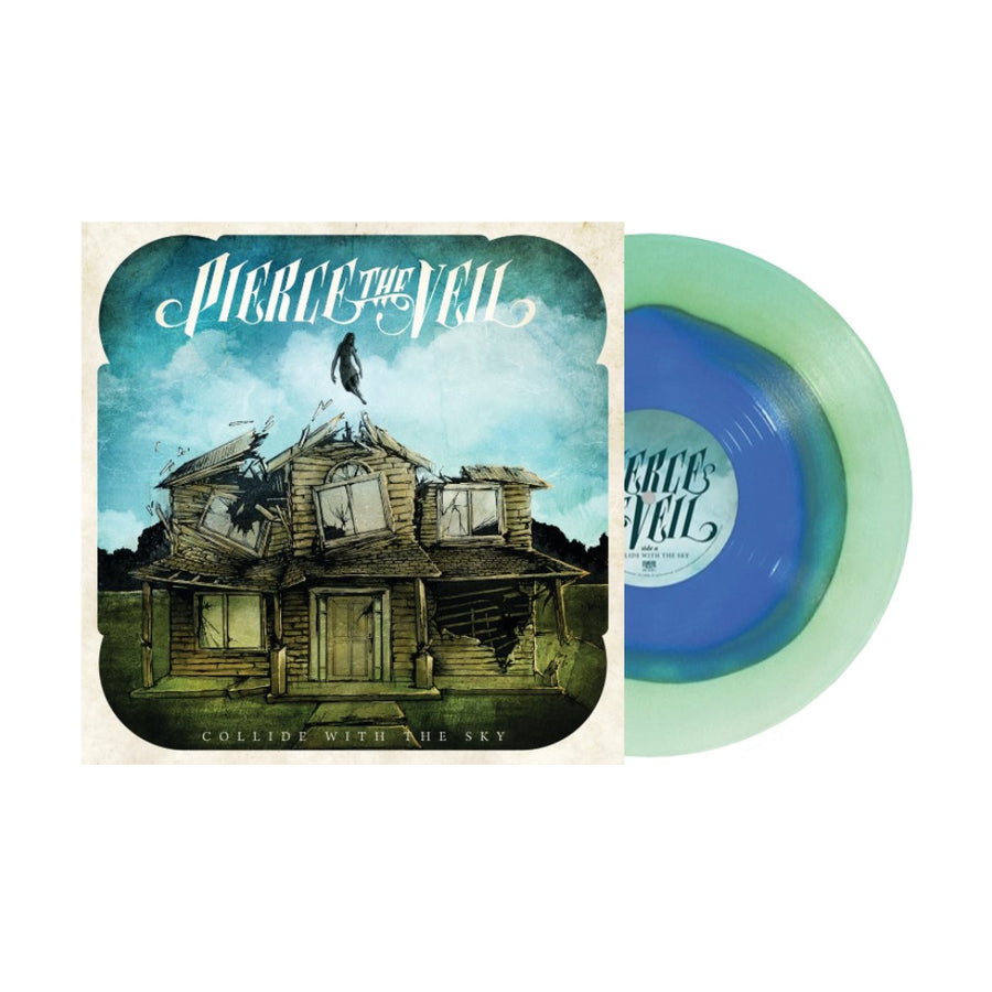 Pierce The Veil - Collide with The Sky Exclusive Limited Lime Green/Aqua Blue Color Vinyl LP