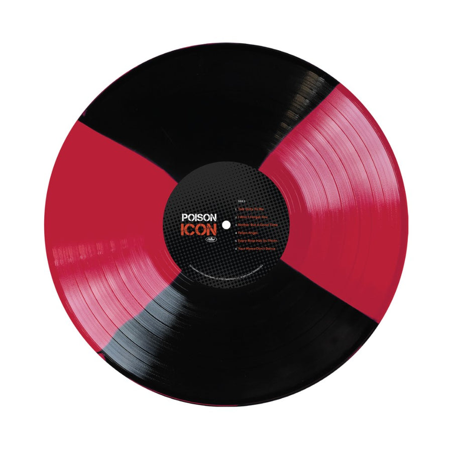 Poison - ICON Rock Exclusive Limited Red/Black Color Vinyl LP