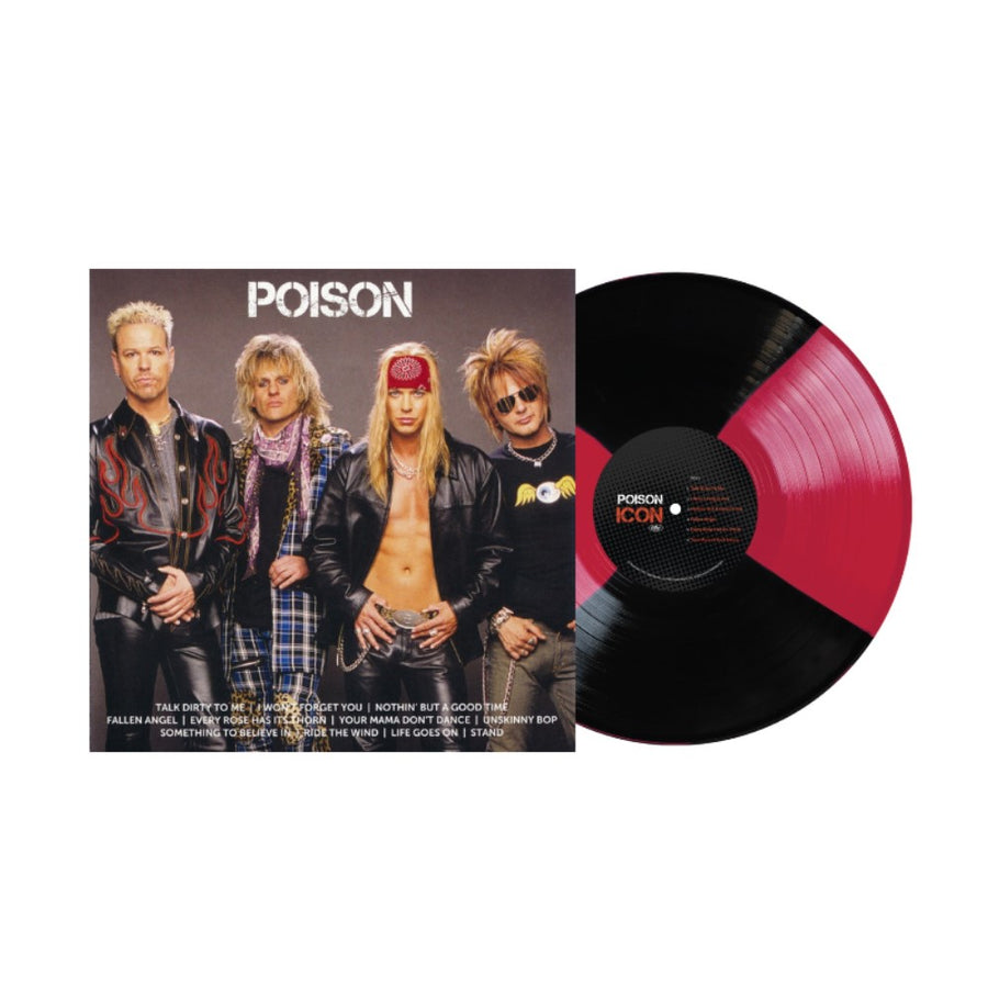 Poison - ICON Rock Exclusive Limited Red/Black Color Vinyl LP