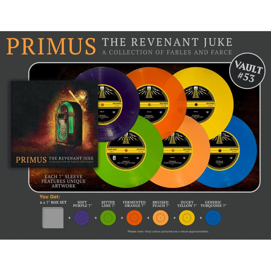Primus - The Revenant Juke A Collection of Fables and Farce Exclusive Limited Colored 7 inch Vinyl Boxset