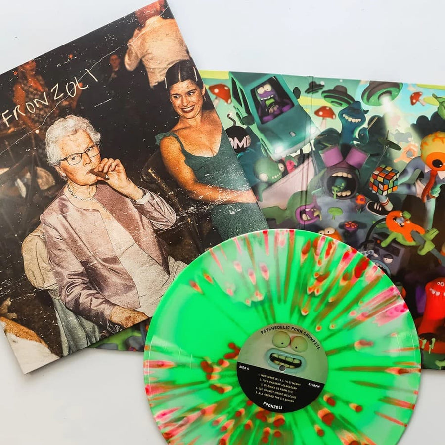 Psychedelic Porn Crumpets - Fronzoli Exclusive Limited Bone/Neon Green/Pink Swirl & Splatter Color Vinyl LP