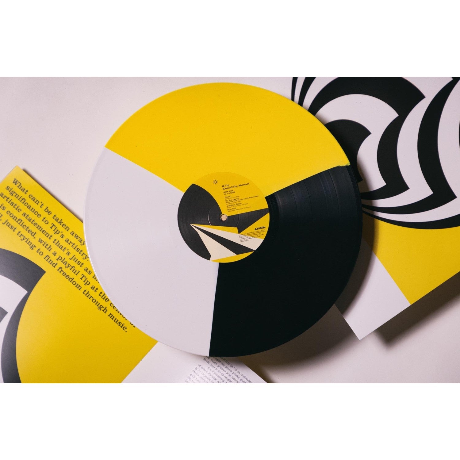 Q-TIP - Kamaal The Abstract VMP LP Black/White & Yellow Segment
