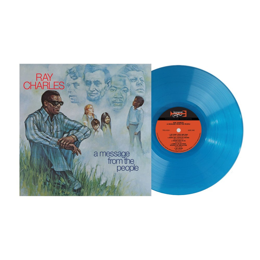 Ray Charles - A Message From the People Exclusive Club Edition Opaque Turquoise Color Vinyl LP