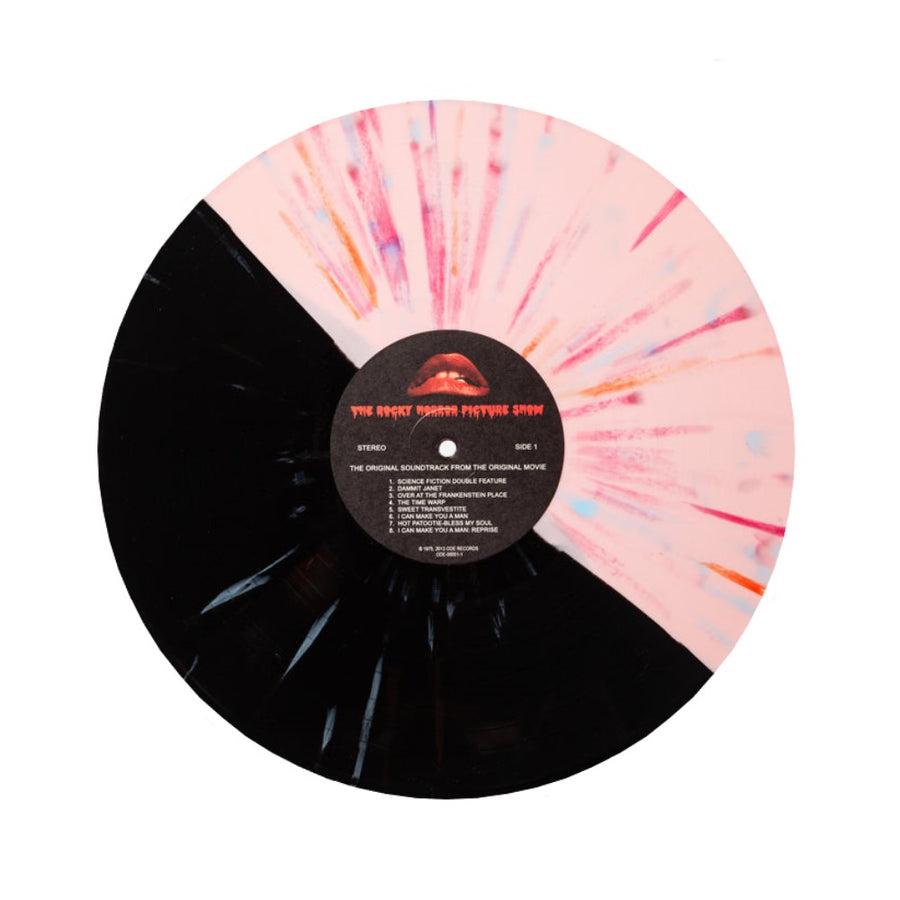 Rocky Horror Picture Show Soundtrack Exclusive Limited Edition Pink/Black Split with Red/Blue Splatter Color Vinyl LP