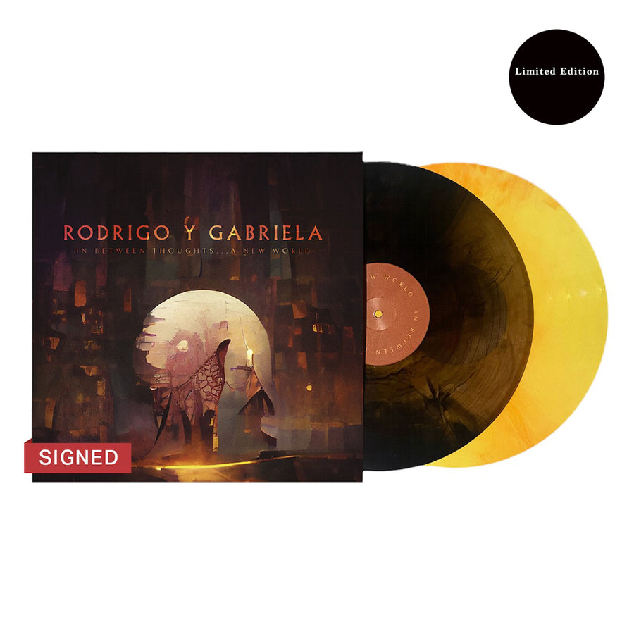Rodrigo y Gabriela - In Between Thoughts…A New World Exclusive Limited Edition Glaxy colored Vinyl LP Signed