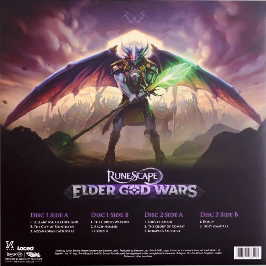RuneScape: Elder God Wars Dungeon Original Soundtrack Exclusive Limited Edition Orange/Green Splatter Colored Vinyl 2x LP Record