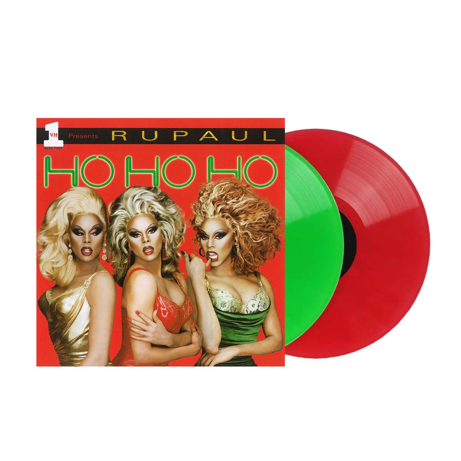RuPaul - Ho Ho Ho Exclusive Limited Edition Red/Green Color Vinyl 2x LP Record