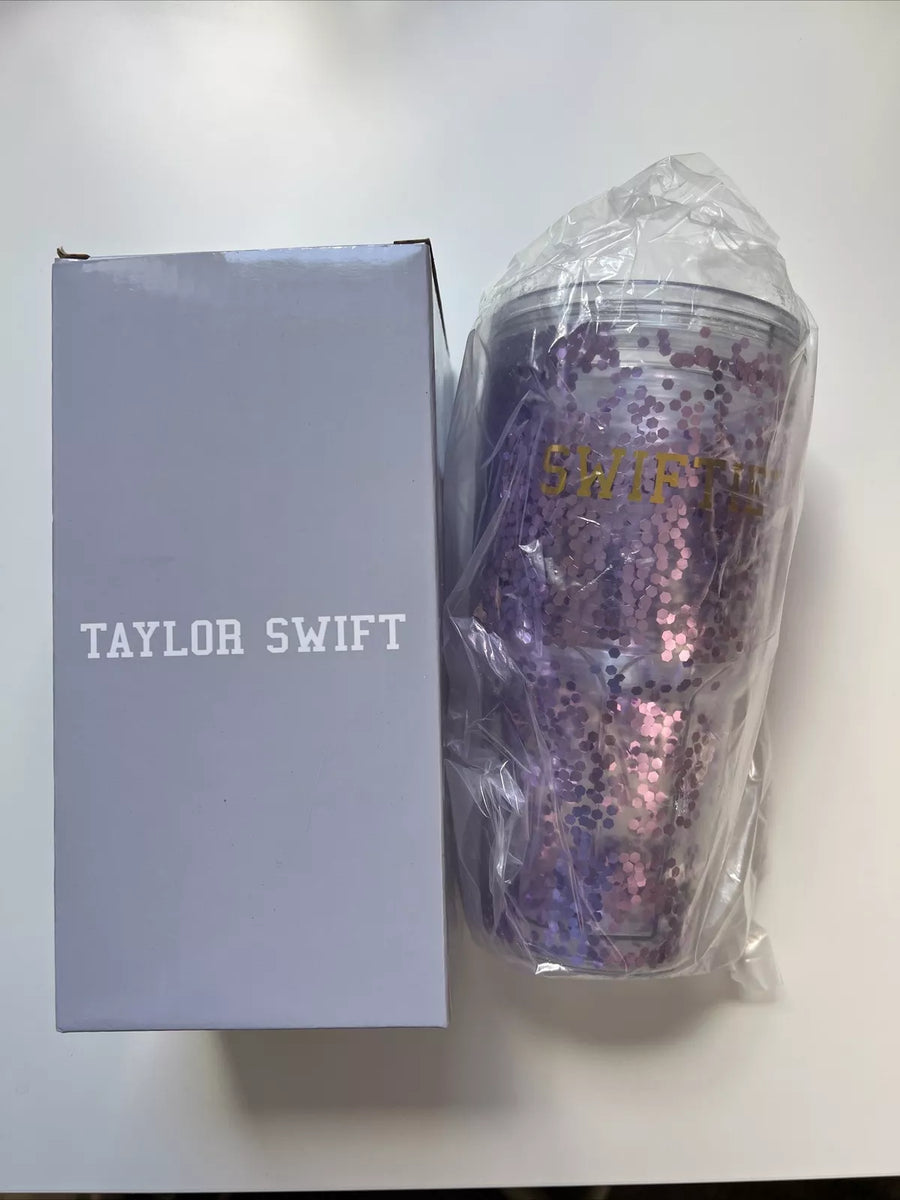 Taylor Swift Official Merch Swiftie Purple Glitter Tumbler Speak Now
