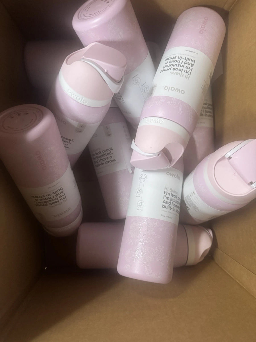 Owala Freesip 32oz Girl Pink Ribbon Toile UO Urban Outfitters Cup Bottle