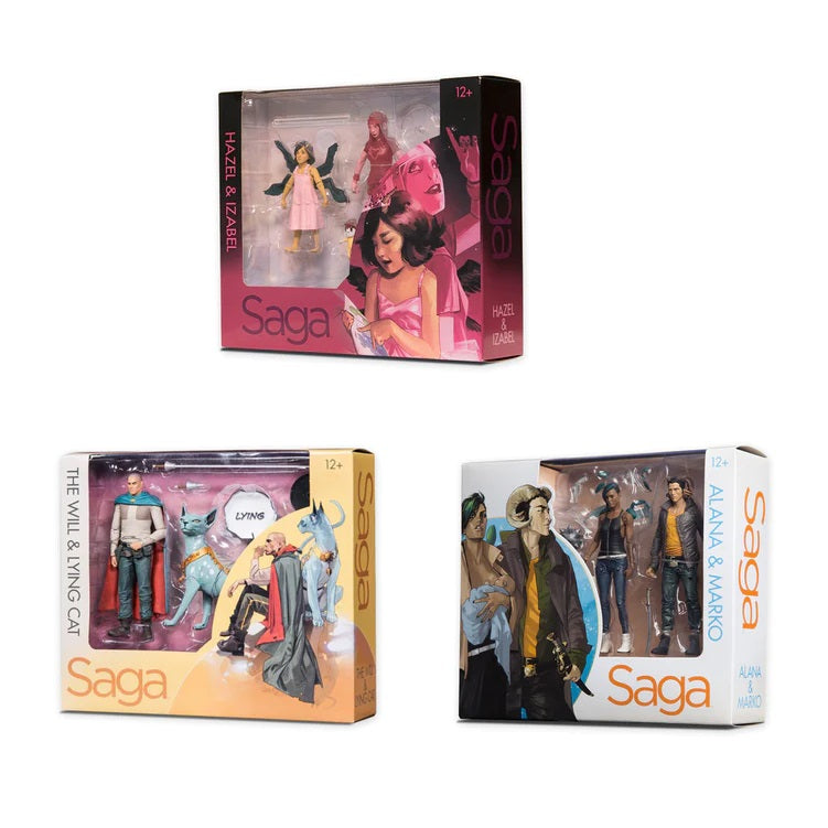Saga Toys Action Figure Collectible Bundle Pack  5-Inch-Scale x6
