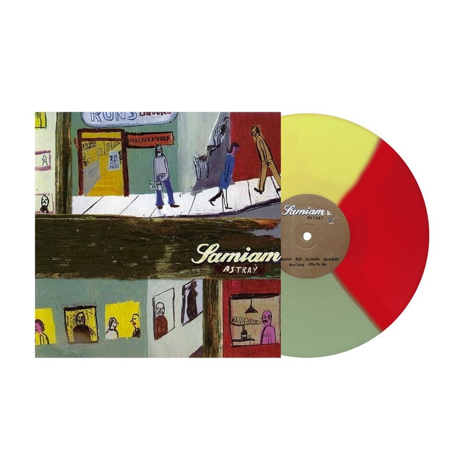 Samiam - Astray Exclusive Limited Red/Coke Bottle Clear/Yellow Tri-Split Color Vinyl LP