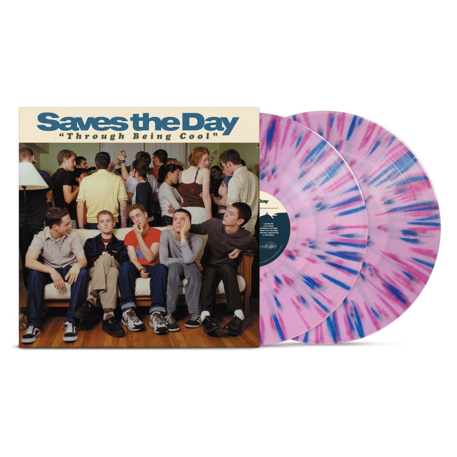 Saves The Day - Through Being Cool 20-Year Anniversary Exclusive Limited Edition Baby Pink/Blue/Magenta Splatter Color Vinyl 2x LP