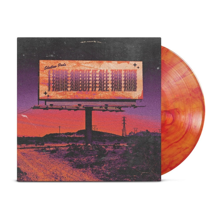 Shallow Pools - I Think About It All The Time Exclusive Limited Edition Yellow/Orange Marble Color Vinyl LP