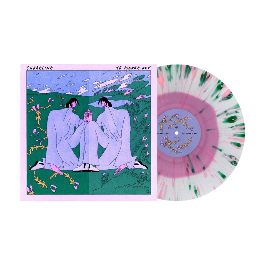Shoreline - To Figure Out Exclusive Limited Violet In Clear with Baby Pink/Evergreen Splatter Color Vinyl LP