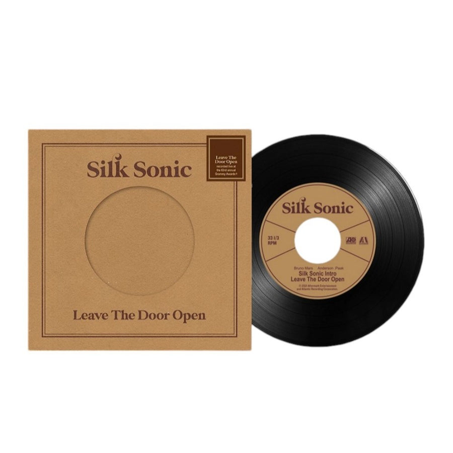 Silk Sonic Leave The Door Open Exclusive Limited Black Color 7” Single Vinyl