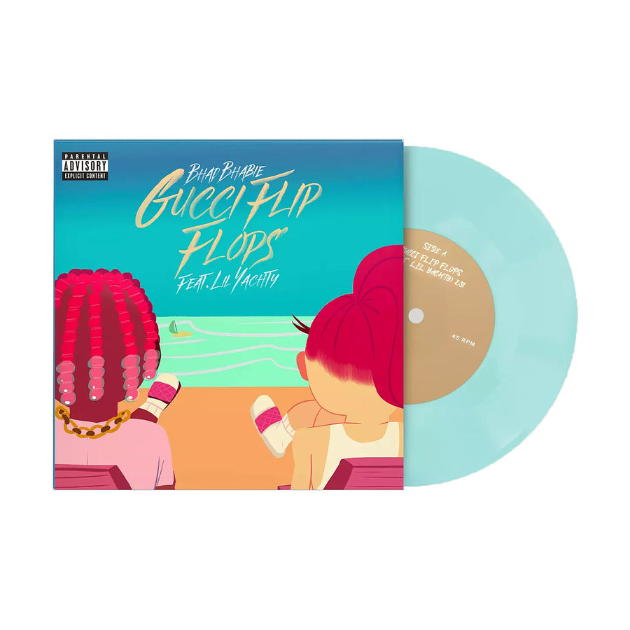 Bhad Bhabie Gucci Flip Flops / Hi B*ch Light Blue 7-inch Single Vinyl