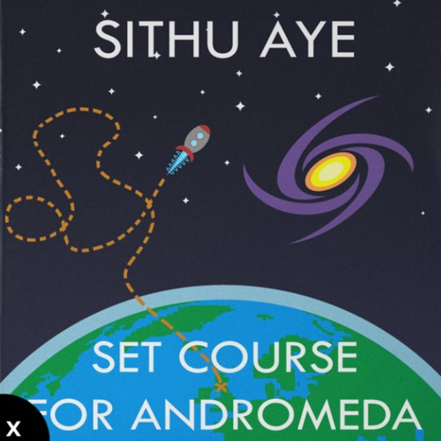 Sithu AYE - Set Course for Andromeda Exclusive Limited Opaque Baby Blue/White/Orchid Heavy Splatter Color Vinyl LP