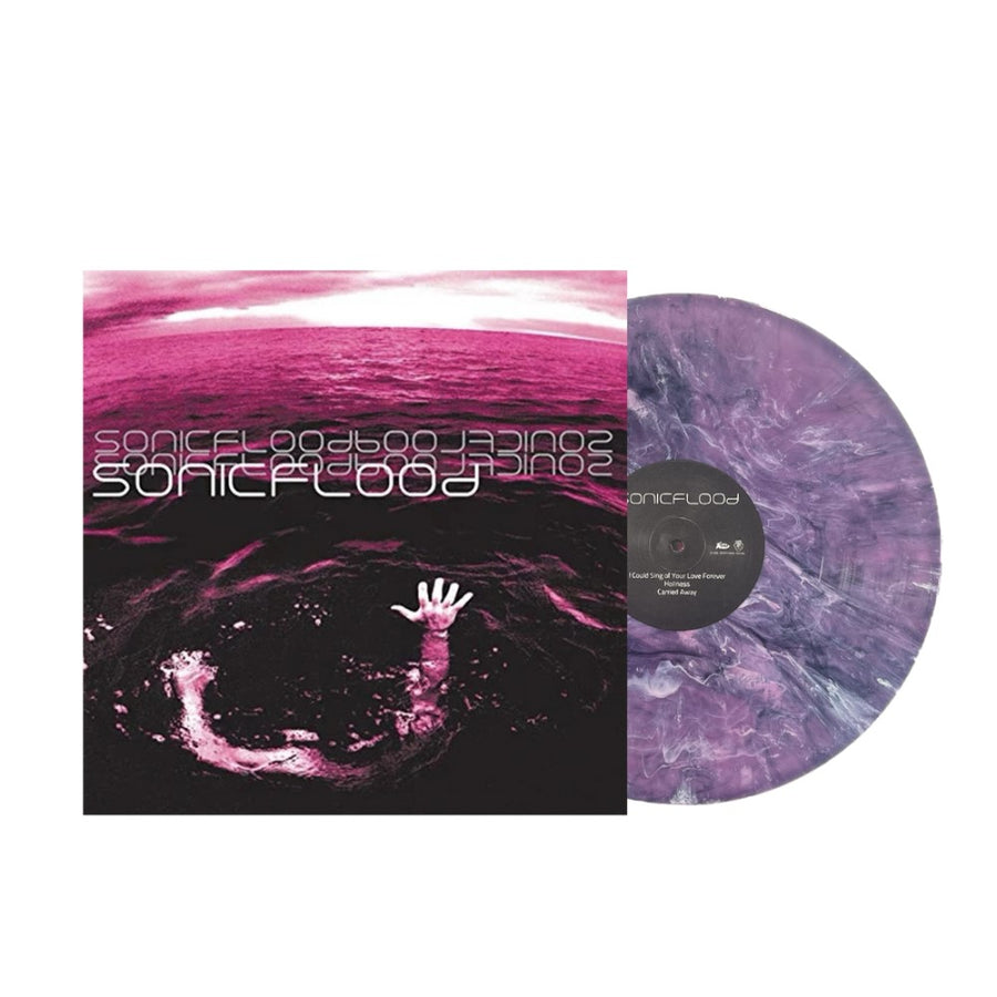 SonicFlood Exclusive Limited Pink/Black/White Swirl Color Vinyl LP