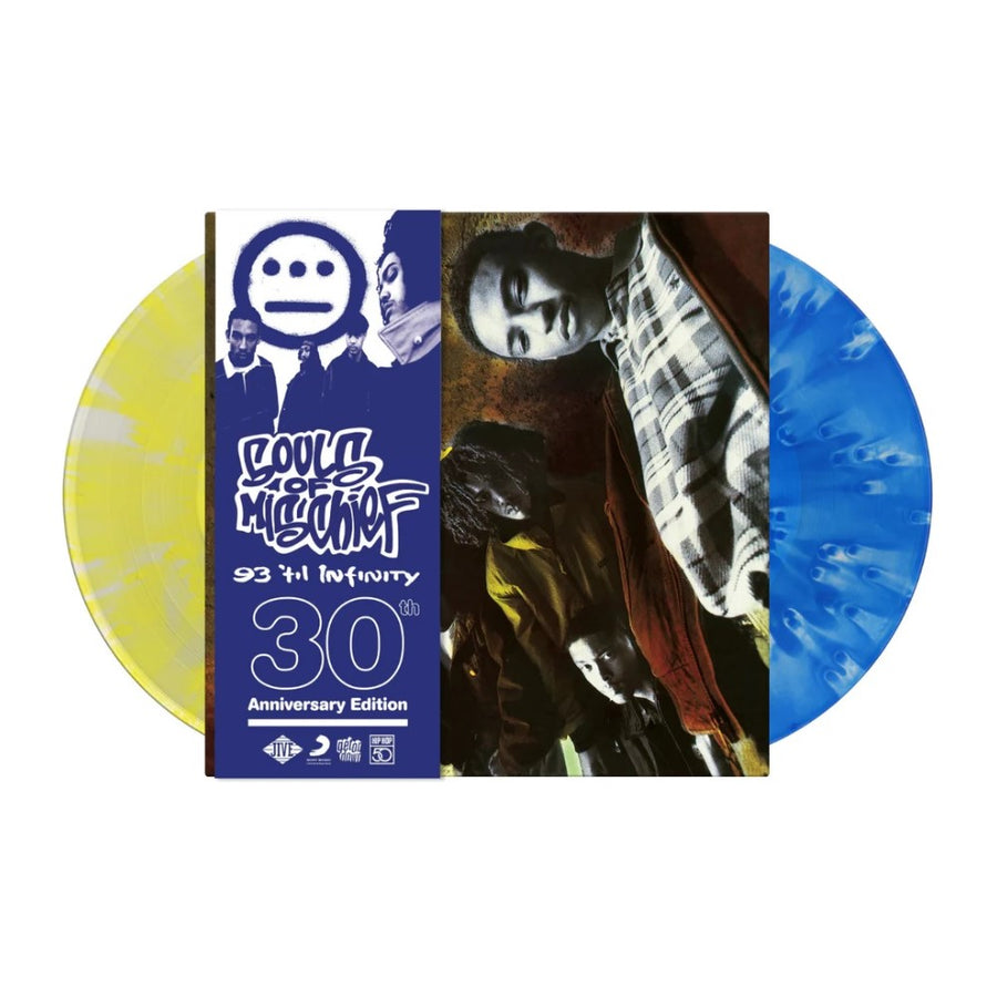 Souls Of Mischief - 93 Til Infinity 30th Anniversary Exclusive Limited Cloudy Blue/Yellow Color Vinyl 2x LP + OBI