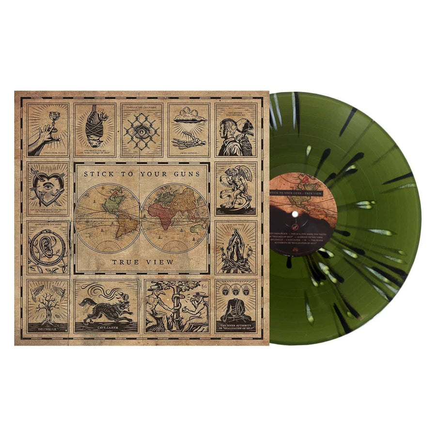 Stick To Your Guns ‎- True View Exclusive Swamp Green W/ Black & White Splatter Vinyl LP Record