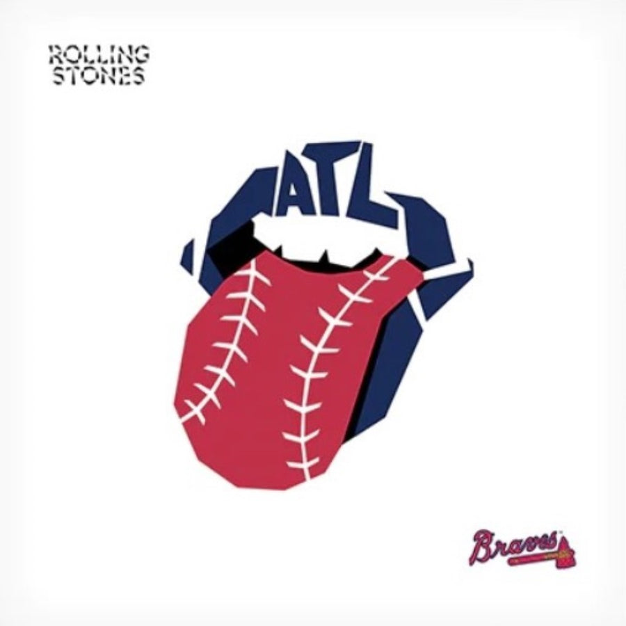 The Rolling stones - Hackney Diamonds X Atlanta Braves Exclusive Limited Baseball White Color Vinyl LP