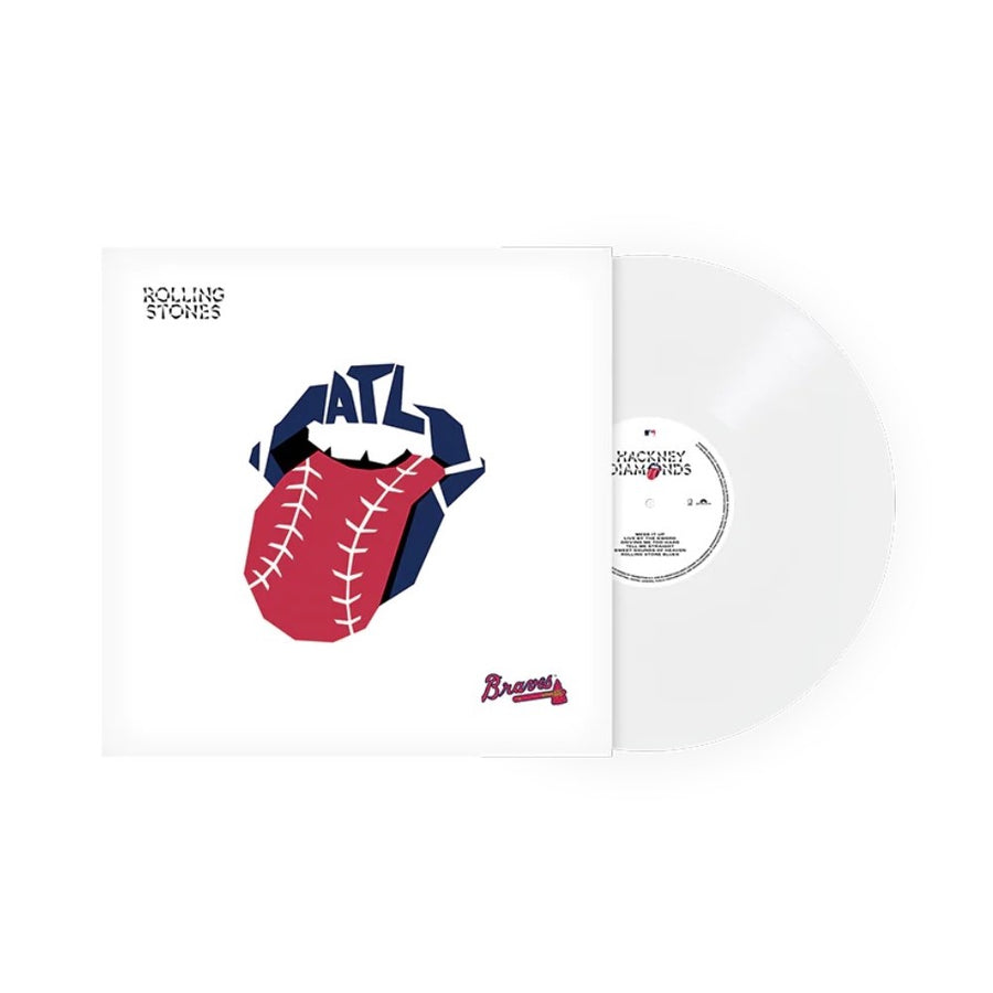 The Rolling stones - Hackney Diamonds X Atlanta Braves Exclusive Limited Baseball White Color Vinyl LP