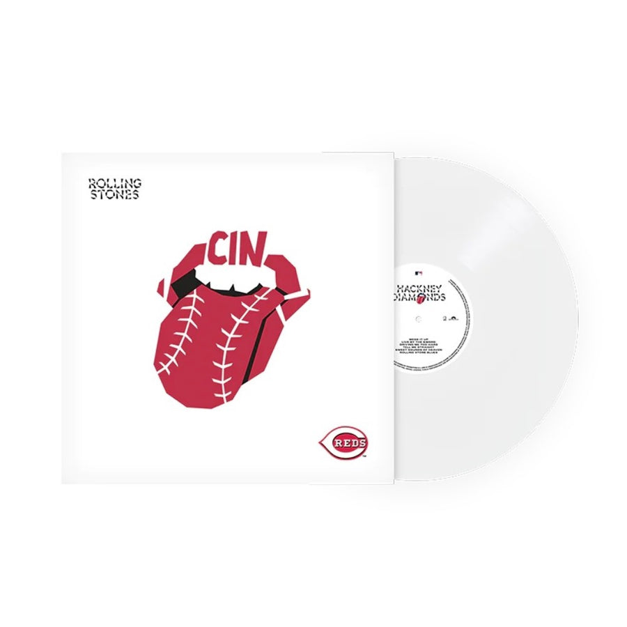 The Rolling stones - Hackney Diamonds X Cincinnati Reds Exclusive Limited Baseball White Color Vinyl LP