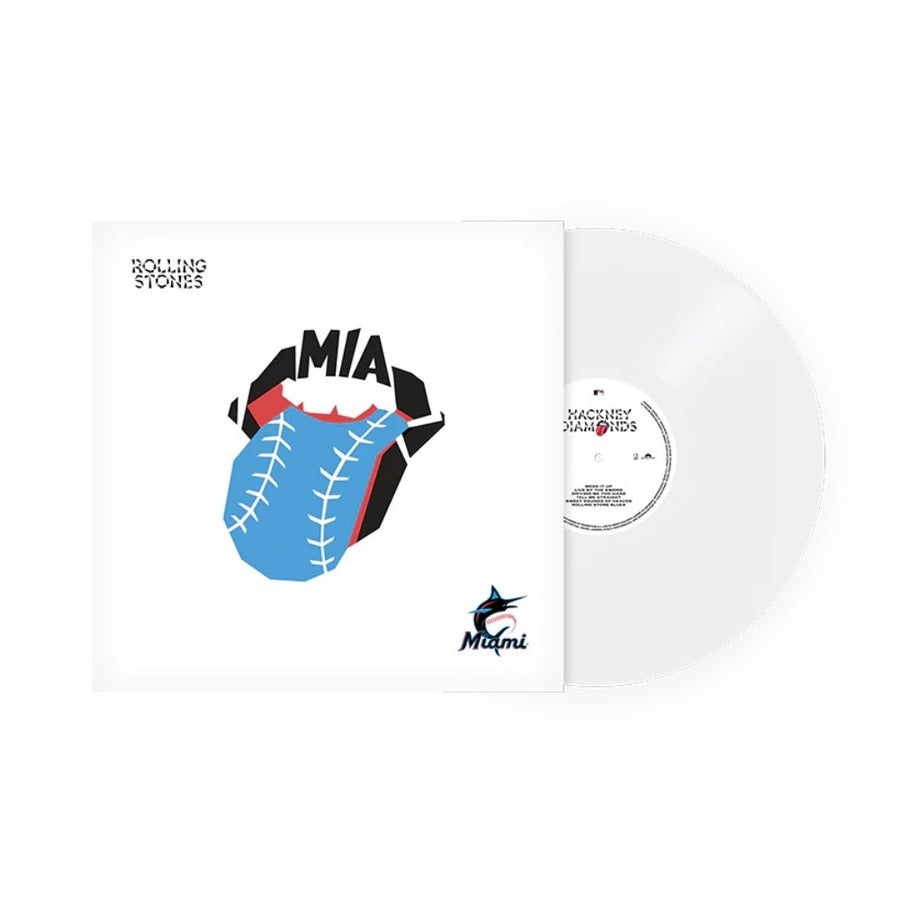 The Rolling stones - Hackney Diamonds X Miami Marlins Exclusive Limited Baseball White Color Vinyl LP