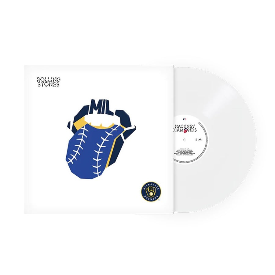 The Rolling stones - Hackney Diamonds X Milwaukee Brewers Exclusive Limited Baseball White Color Vinyl LP